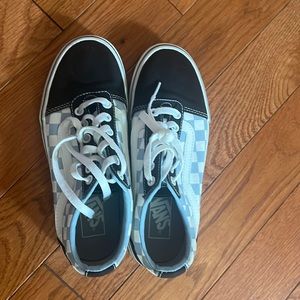 Multicolored checkered vans!